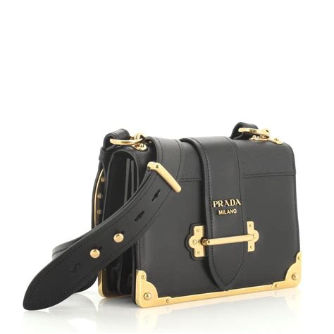 prada cahier bag black